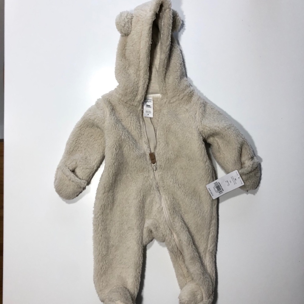 Carter’s Unisex Hooded Bear Sherpa Sweatsuit
